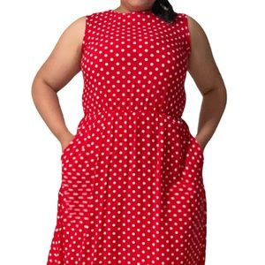 Blair Boutique Red Polka Dot Dress Vintage